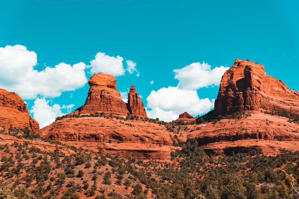 Red-rock scenery viewed from Schnebly Hill Road in Sedona