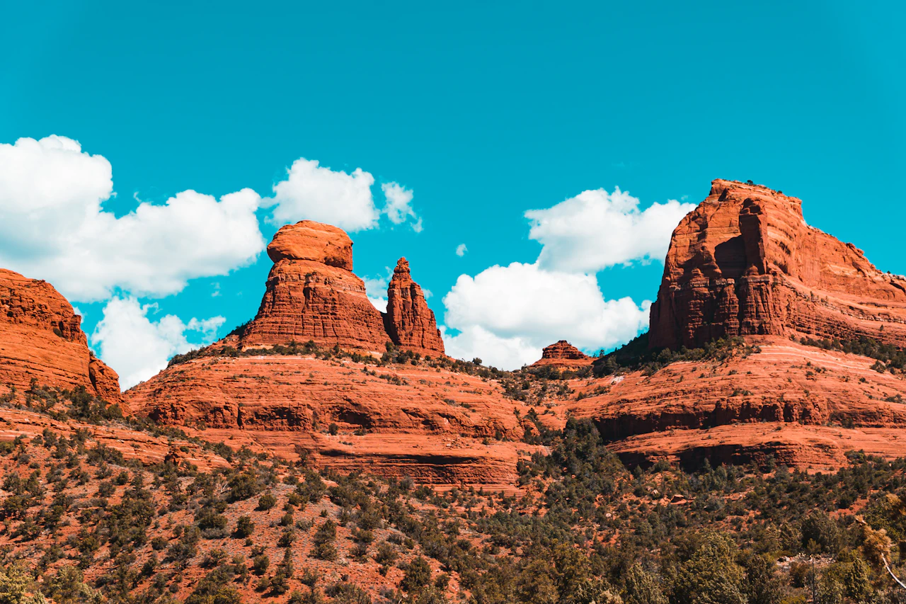 Red-rock scenery viewed from Schnebly Hill Road in Sedona